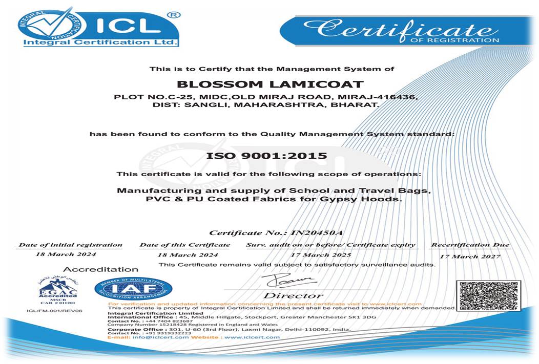 ISO Certificate
